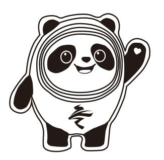 矢量冰墩墩cdr矢量模版下载