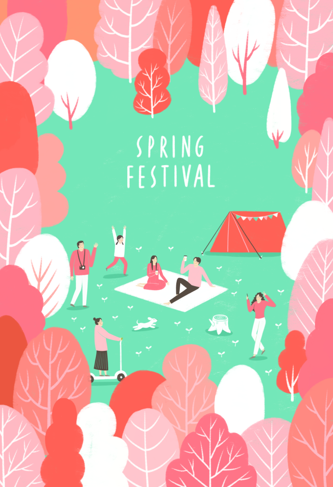春天插画