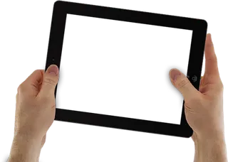 黑边平板电脑手持