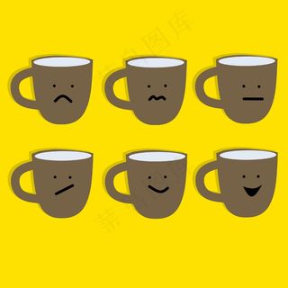 卡通杯子素材图片