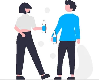 2.5d干杯插画小图标素材