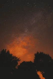 黑色星空摄影素材