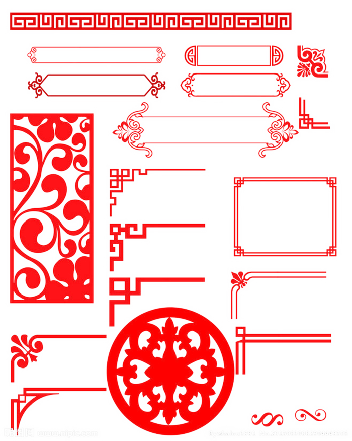 免扣元素中式古典风