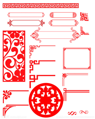 免扣元素中式古典风