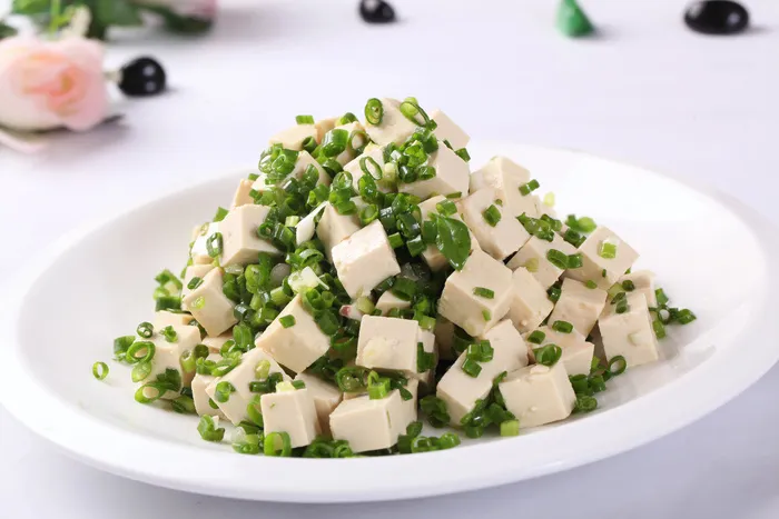 小葱拌豆腐 (1)