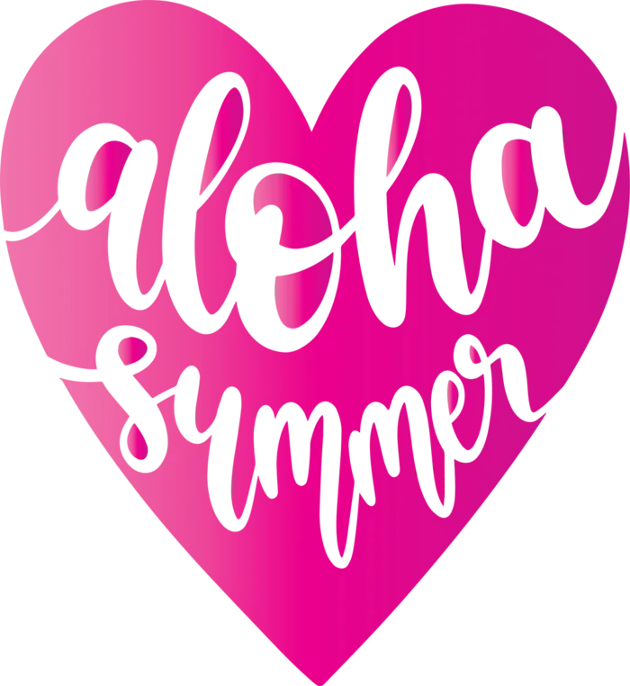 卡通简笔玫红爱心