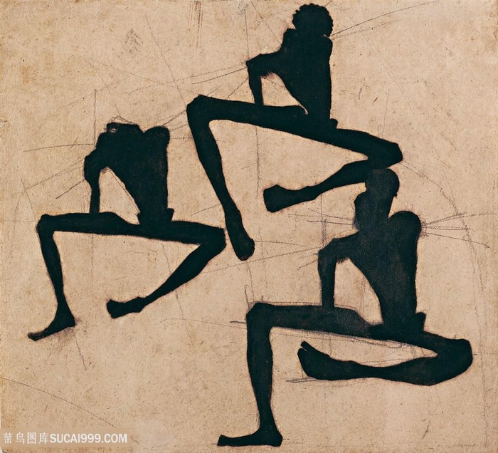 席勒手绘简约装饰画