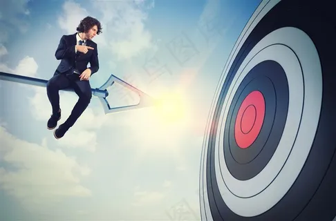商务人士与目标高清图片