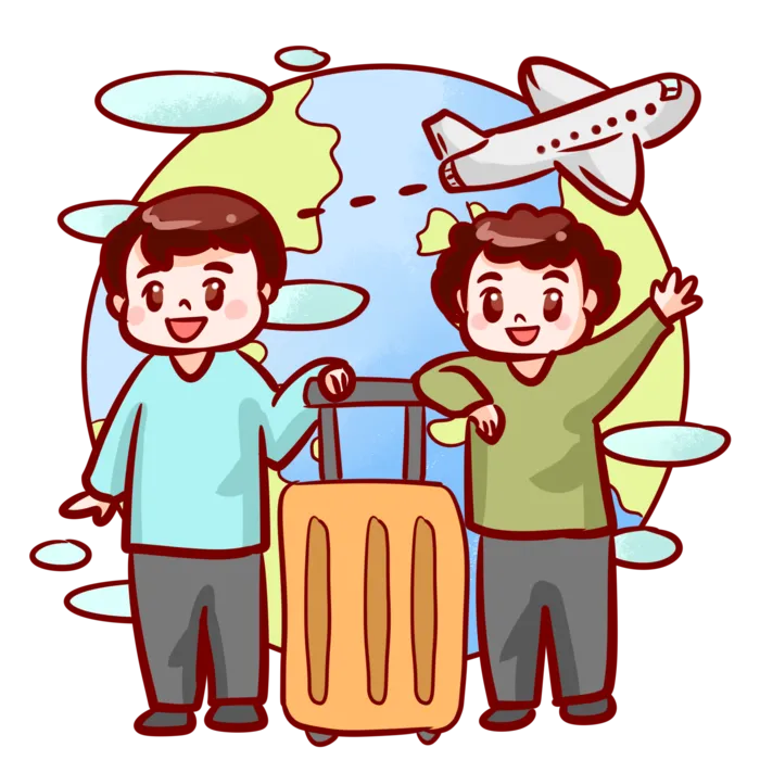 旅游的男孩
