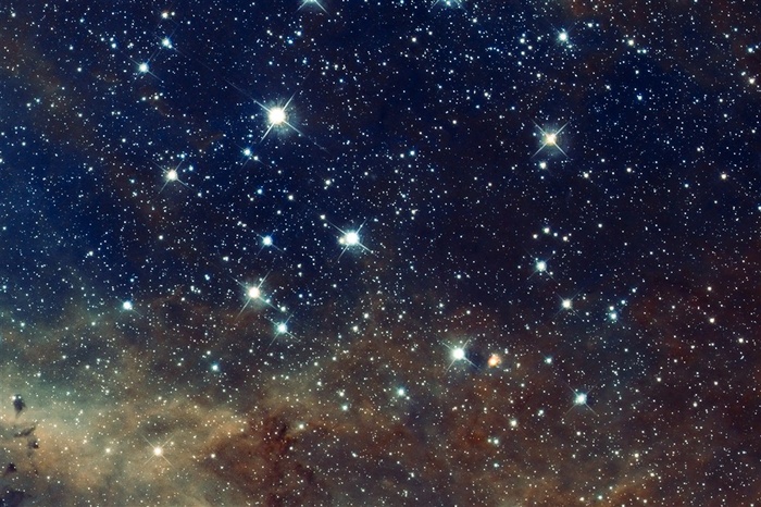 大气湛蓝色太阳系星空海报背景