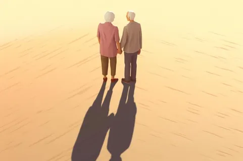 老人复古背影背景