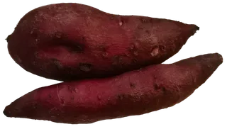 去泥烤红薯紫薯地瓜掰开花青素免抠实拍高清摄影元素素材