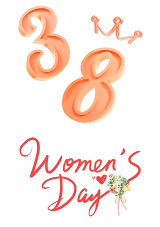 女神节海报字体设计