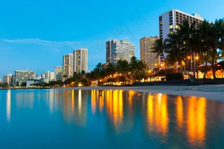 夏威夷火奴鲁鲁夜景图片