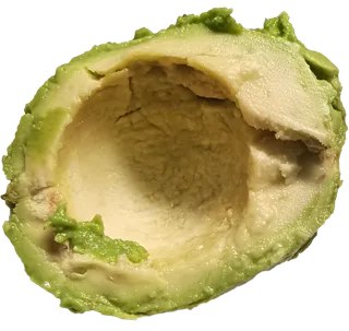 去皮去核果肉果泥牛油果切开去核果绿色油脂瓤免抠摄影实拍实物元素素材