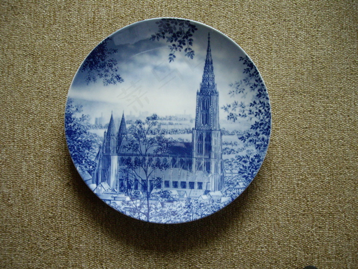瓷盘装饰画图片