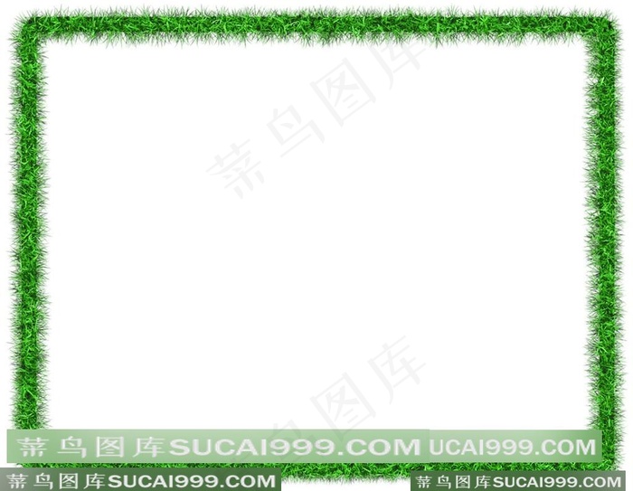 青草边框背景图片