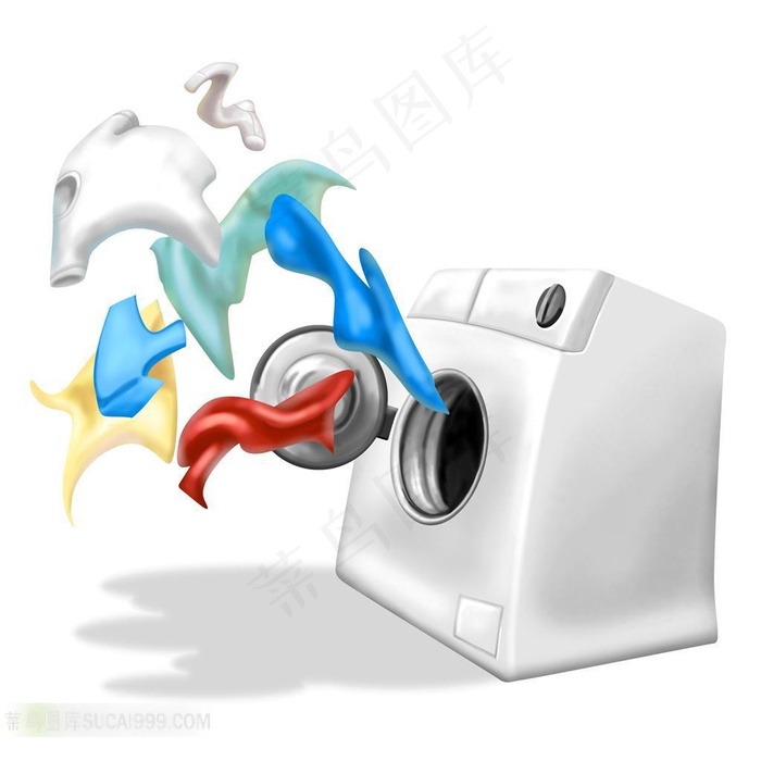 洗衣机3d小人