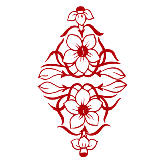 红色喜庆简约风传统吉祥纹样纹路纹理免扣PNG素材图片 (53)