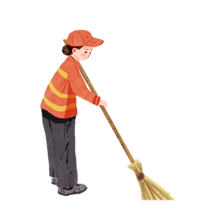 手绘卡通可爱人物艺术字5.1五一劳动节海报节日设计素材PNG免抠图