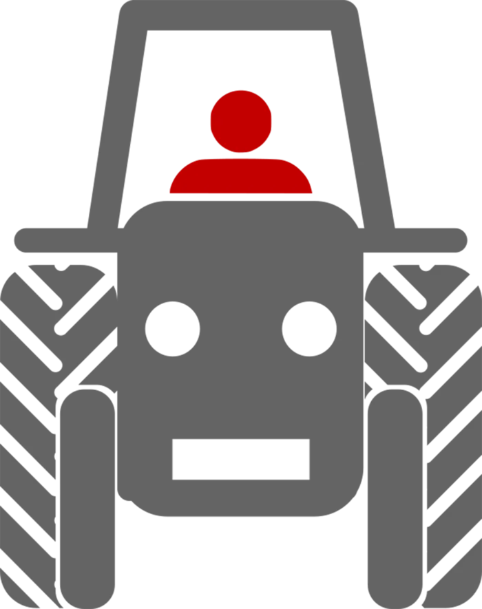 灰色剪影现代农业