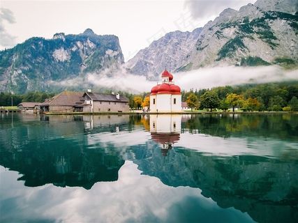 德国国王湖自然风景图