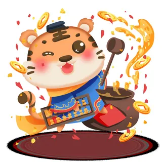 可爱2022年虎年吉祥物卡通形象新年海报元素AI矢量图PSD分层设计素材