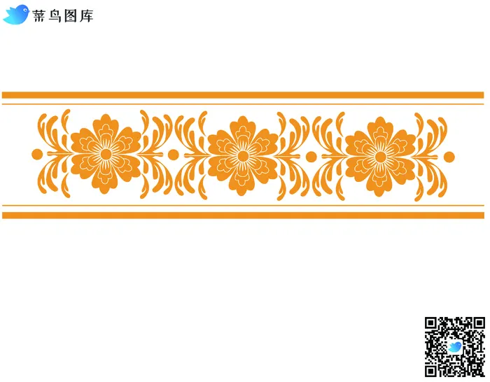花卉花纹素材ai矢量模版下载