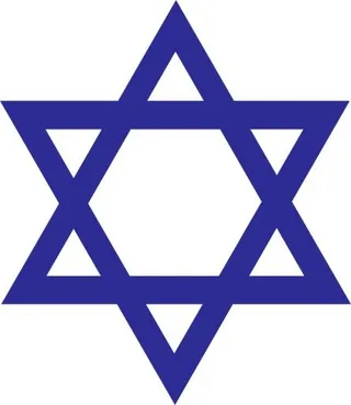 红大卫 PNG 犹太明星 PNG免抠