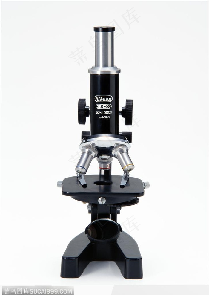 研究实验器具-黑色的显微镜