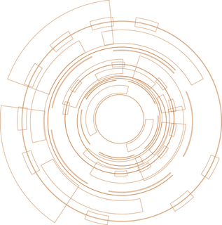 黄色圆形卡通简笔科技kv主视觉素材