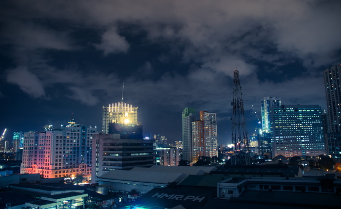 高清唯美城市夜景高楼大厦