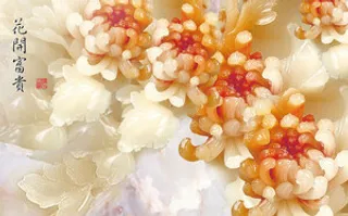 雕塑玉雕背景风景