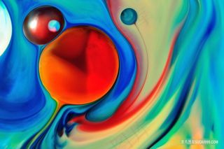 抽象流体渐变扭曲多彩背景图片