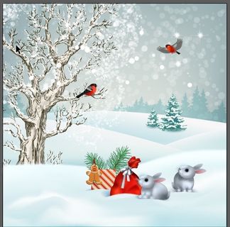 设计冬天圣诞节背景