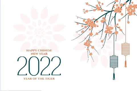2022新年桃花背景