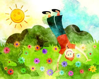 儿童艺术插画图片