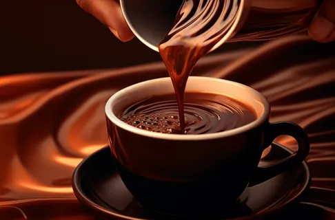 倒咖啡咖啡店摄影图