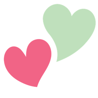 卡通简笔情人节红绿