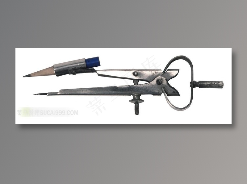 老式圆规摄影素材