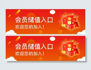 会员储值入口海报设计