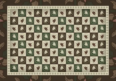 复古中式国潮风敦煌花纹装饰图案花卉藻井肌理圆形边框素材