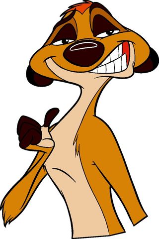 卡通动漫动画狮子王臭鼬矢量图素材