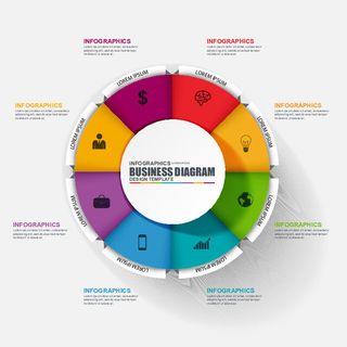 ppt素材3d数据图表模板可视化图形统计标签矢量图标模型ai源文件