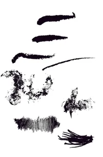 毛笔笔触免抠素材2 毛笔笔触免抠素材2