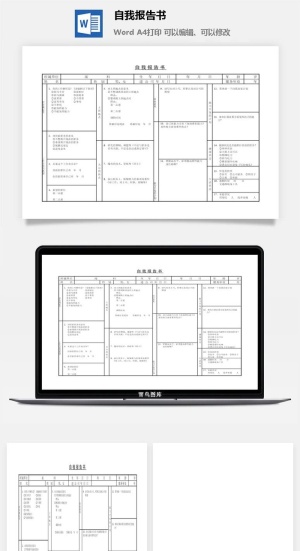 自我报告书word模板