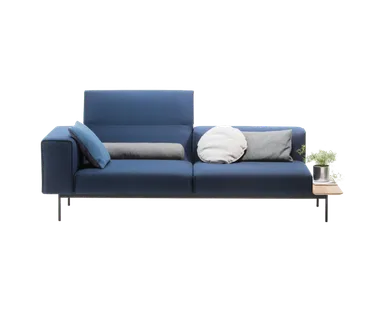 蓝色沙发素材png免扣素材