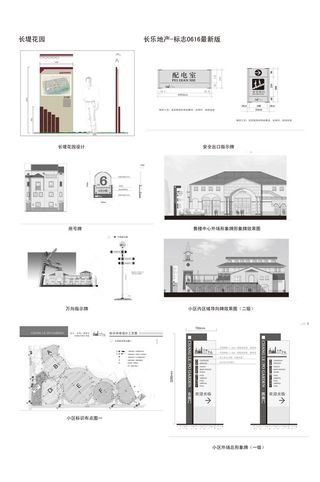 全套小区导示牌配电室牌导视牌