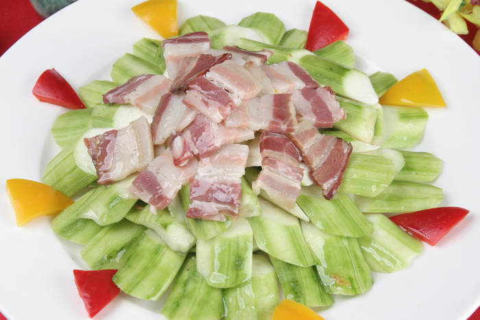 腊肉丝瓜