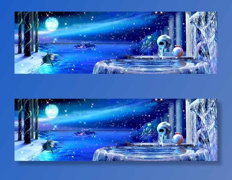 海底世界背景墙 